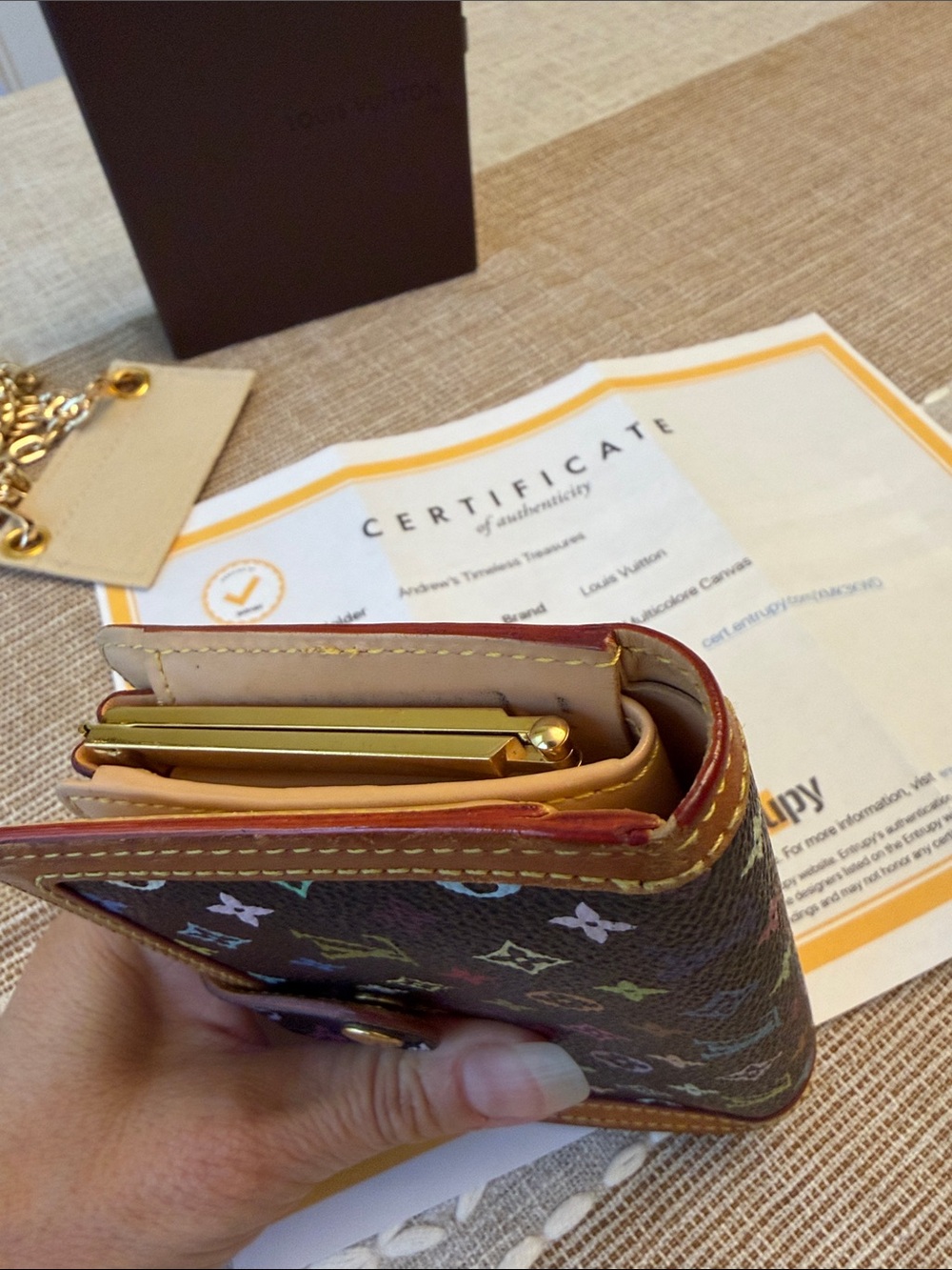 Louis Vuitton Multicolored Compact Wallet - Picture 5 of 12